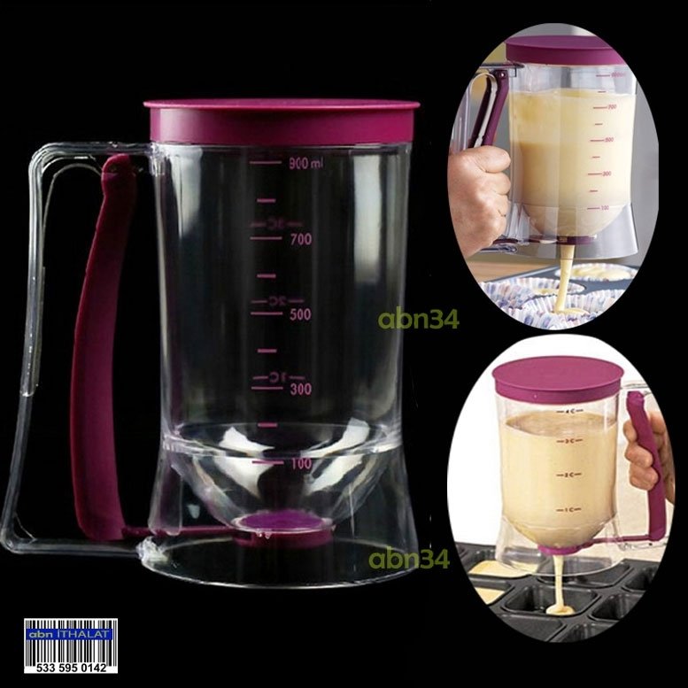 Batter Dispenser Ölçekli Hamur Akıtıcı Pasta-Kek Pancake Makinesi