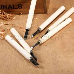 DEĞİŞİK AÇILARDA, BOYLARDA HOBİ AHŞAP OYMA 6lı MİNİ İSKARPELA SETİ