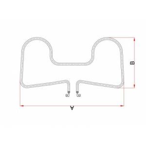 900W Tost Makinesi Rezistansı 110V 296x148mm Yerli Üretim Sağlam