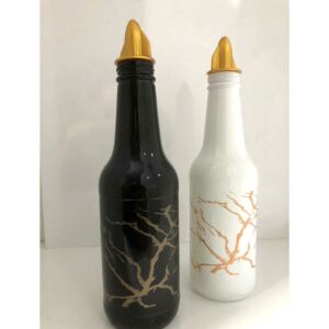 Damlatmaz Sigma Glass 2'li Cam Yağdanlık 250cc Yükseklik 20 cm Çap 6 cm