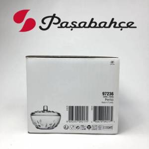 Paşabahçe 97236 Perla Kapaklı Şekerlik Şık Kalieteli Cam Tasarım