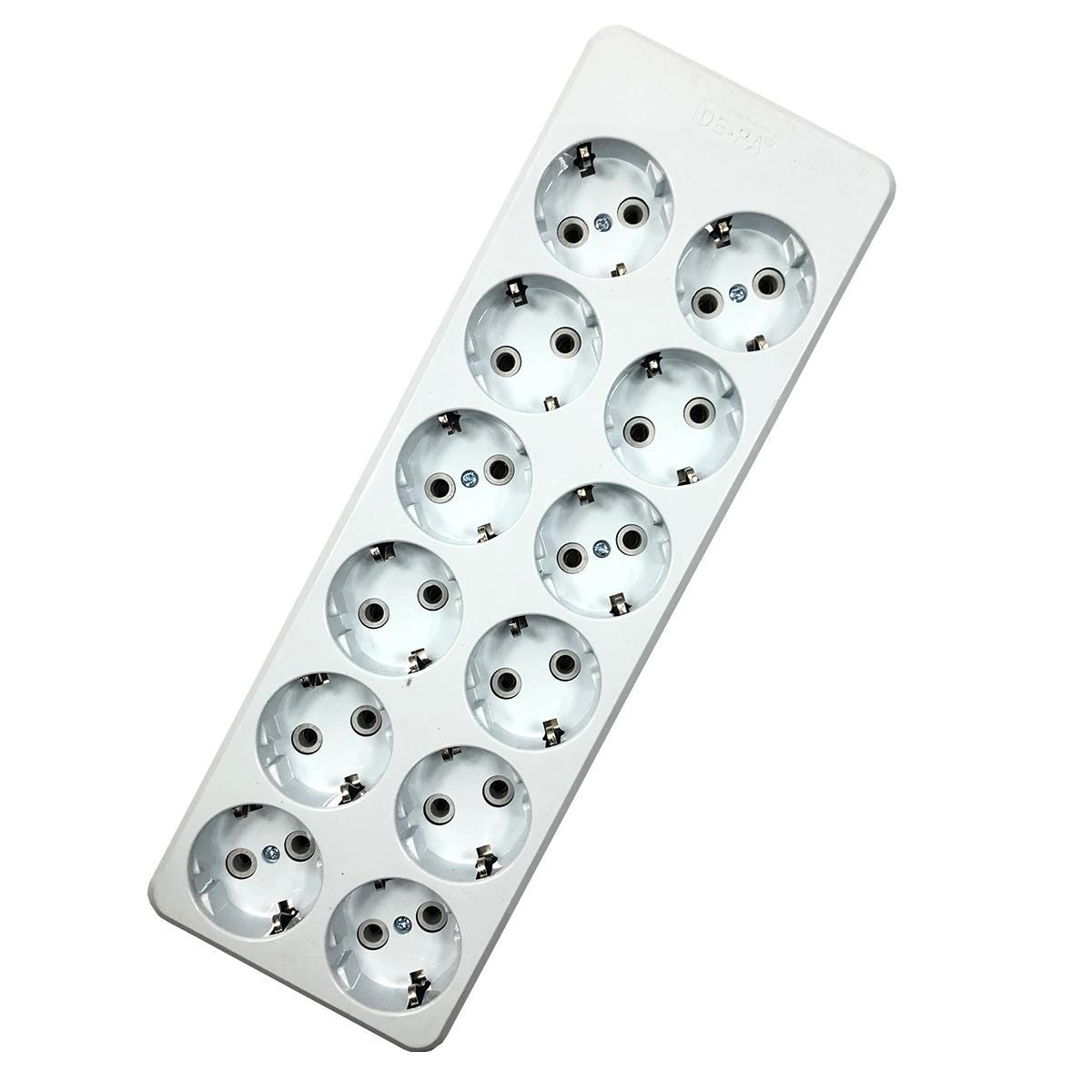 TSB Garantili 12li Klemensli Topraklı Grup Priz Yanmaz Özel Malzeme