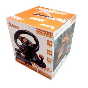 Kontorland Ps3/Ps2/Pc Usb Wıreless Kablosuz Titreşimli Vitesli 180° Dönebilen 3in1 Direksiyon Seti