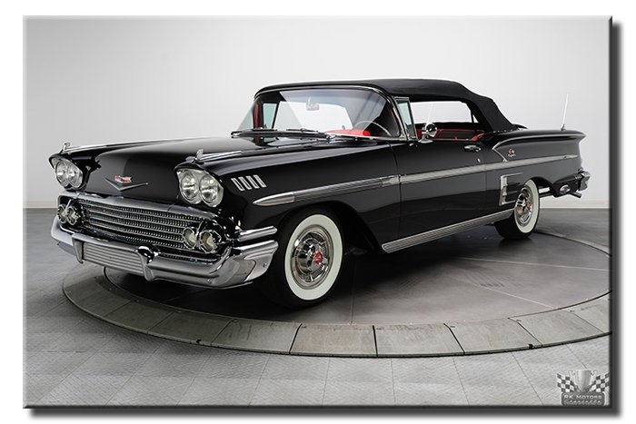 CHEVROLET IMPALA 1968 6 değişen ölçü ORİJİNAL KANVAS TABLO