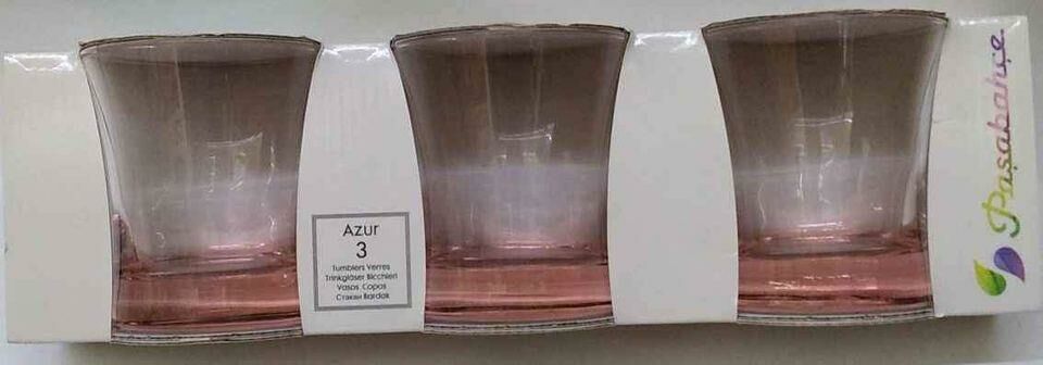 Paşabahçe Azur 3 Adet Cam Su Bardağı
