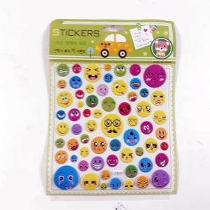 Rengarenk Boy Boy Emojiler Kabartmalı Yapışan Sticker