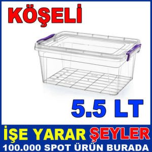 5.5 LİTRE 3 NOLU KÖŞELİ KİLİTLİ SAKLAMA KABI -2
