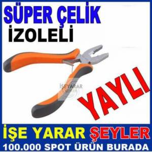 İZOLELİ MİNİ YAYLI SÜPER ÇELİK UÇLU PENSE