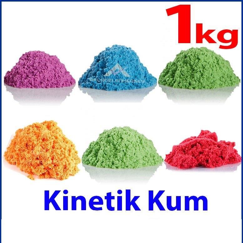 Kinetik Kum 1kg Renk Seçenekli Kinetic Sand Yılın Oyun Hamuru Kurumaz Kinetik Oyun Kumu