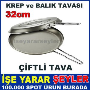 YANMAZ YAPIŞMAZ ÇİFT TARAFLI TEFLON KREP TAVASI