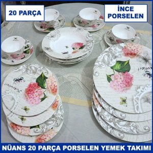 Dünya'nın En Kaliteli ve En İnce Porseleninden Üretilmiş Yemek Takımı - Porselen Yemek Takımı