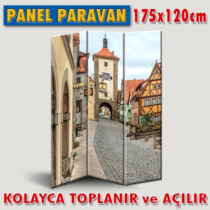 GÖRSELLİ KATLANIR PANEL BÖLME SİSTEMİ-ALMANYA BİR GÜZEL SOKAK