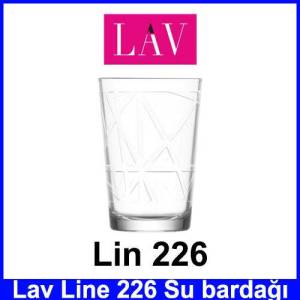 Lav lin226 Line Su Bardağı Kaliteli Cam Ürün Şık Tasarım