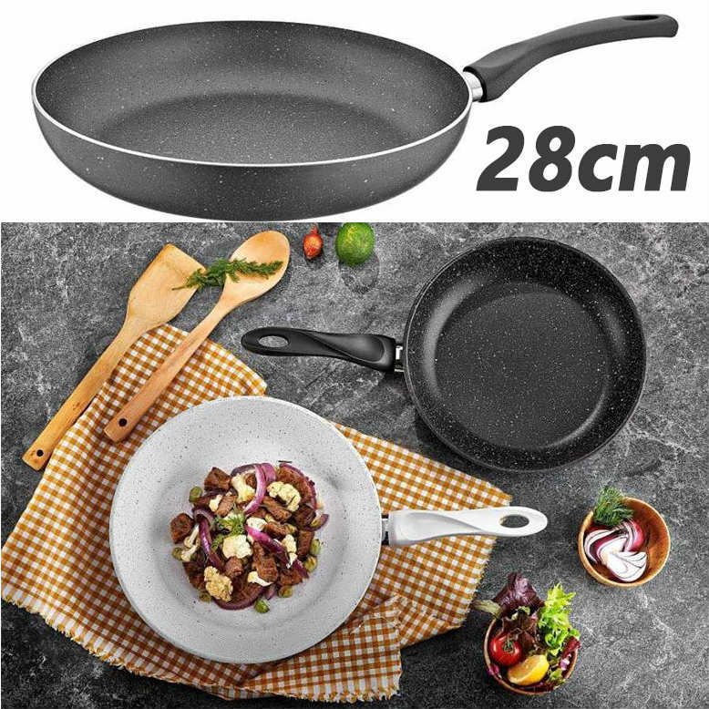 Seramik Dış Yüzey 28cm 1. Kalite Granit Tava Eşit Isı Dağılımı