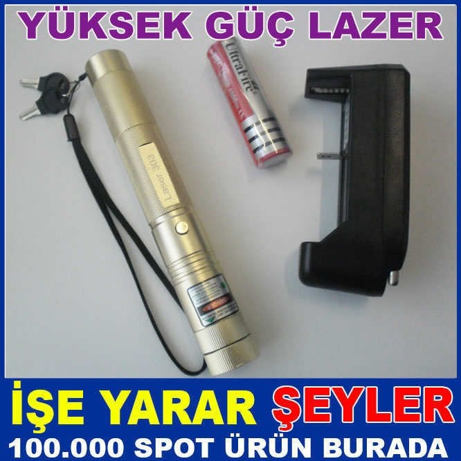 5000mW GÜVENLİK ANAHTARLI ALÜMİNYUM GÜÇLÜ LAZER