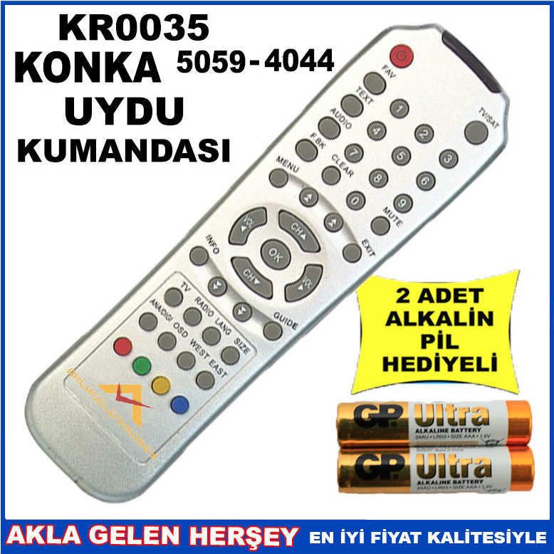 KONKA 5059 UYDU CİHAZI Receiver KUMANDA KR0035