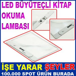 BÜYÜTEÇLİ LED  AYDINLATMA KİTAP OKUMA LAMBASI
