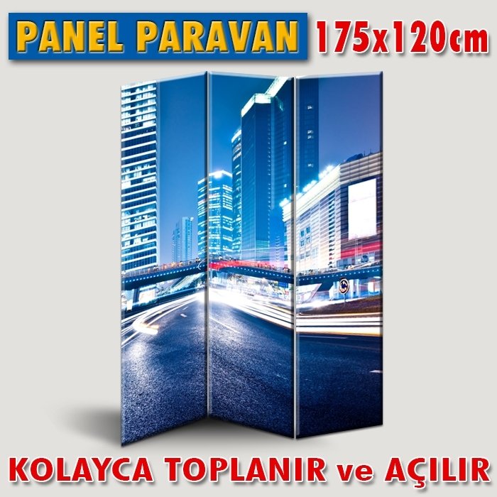 GÖRSELLİ KATLANIR PANEL BÖLME SİSTEMİ-ŞEHİRDE IŞIKLI YOLLAR 2