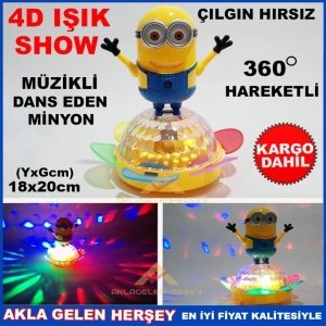 YÜRÜYEN DANS EDEN MÜZİKLİ IŞIKLI SHOW ÇILGIN HIRSIZ MİNYON KD