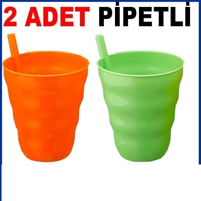 2'li Pipetli Bardak Sağlıklı Ve Uzun Ömürlü