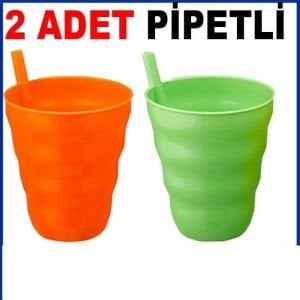2'li Pipetli Bardak Sağlıklı Ve Uzun Ömürlü