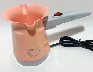 PASLANMAZ ÇELİK GİZLİ REZİSTANSLI 4 FİNCAN KAPASİTELİ 550WATT ELEKTRİKLİ TÜK KAHVESİ CEZVESİ -2 pembe