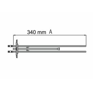 3000W Üçgen Flanş Tank Rezistansı 230V 340mm Yerli Üretim Sağlam Ve Kaliteli Yapı