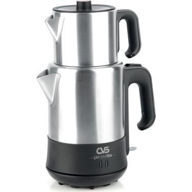 CVS DN 91124 Çay SaaTEA Siyah Elektrikli Çay Makinesi Yüksek Sıcaklığa Dayanıklı İnox Demlik