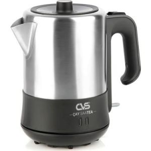 CVS DN 91124 Çay SaaTEA Siyah Elektrikli Çay Makinesi Yüksek Sıcaklığa Dayanıklı İnox Demlik