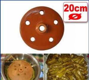 Kiremit Dolma Taşı Yaprak Sarma Taşı 20cm Çapında Yemeğin Daha İyi Pişmesi İçin Güveçte Sarma Taşı