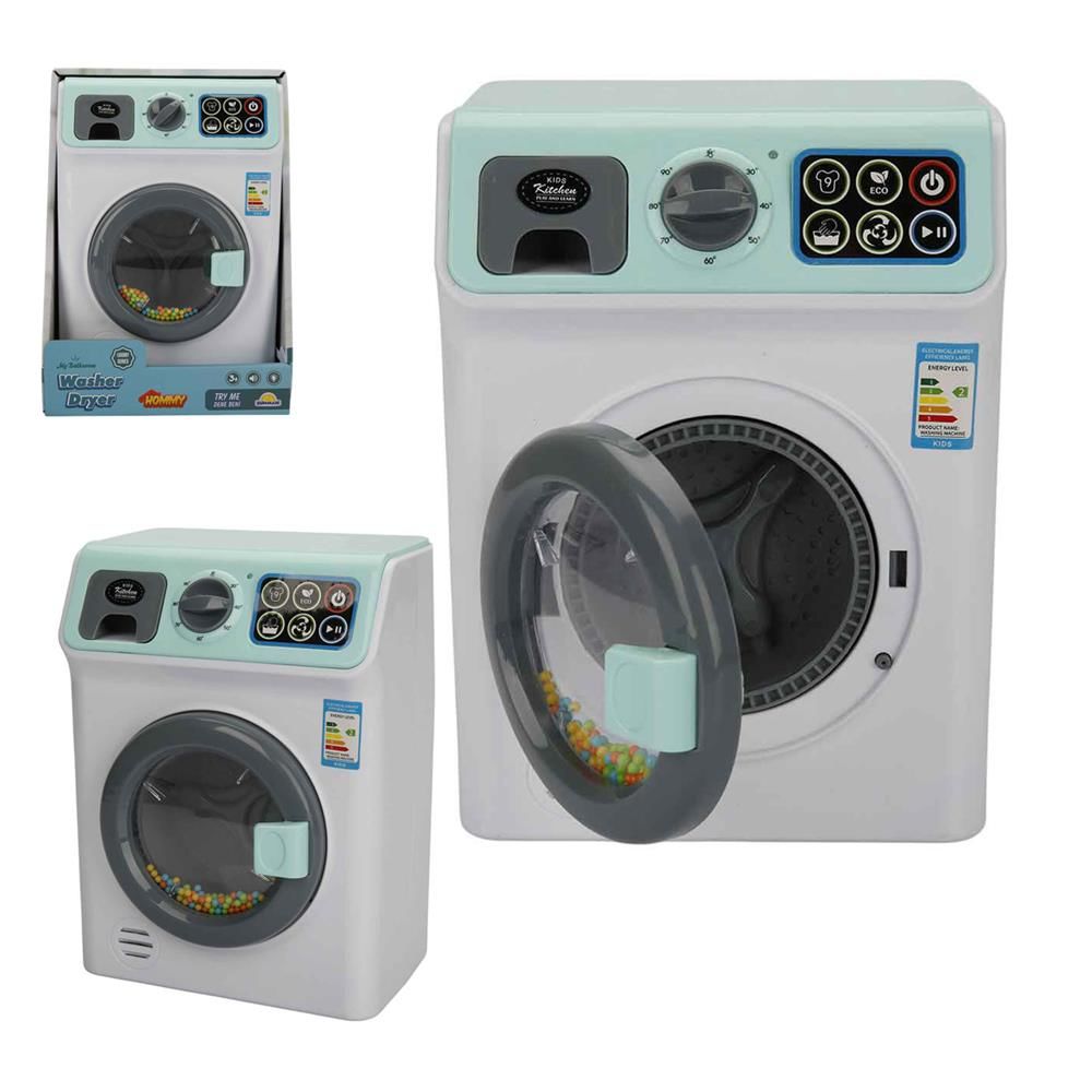 Hommy Sesli ve Işıklı Yeşil Çamaşır Makinesi