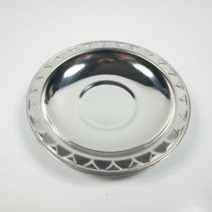 6 Adet Paslanmaz Çelik Çay Tabağı Seti Metal Çay Bardak Altlığı