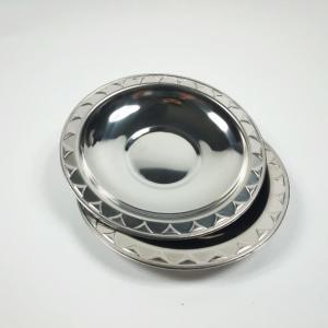 6 Adet Paslanmaz Çelik Çay Tabağı Seti Metal Çay Bardak Altlığı