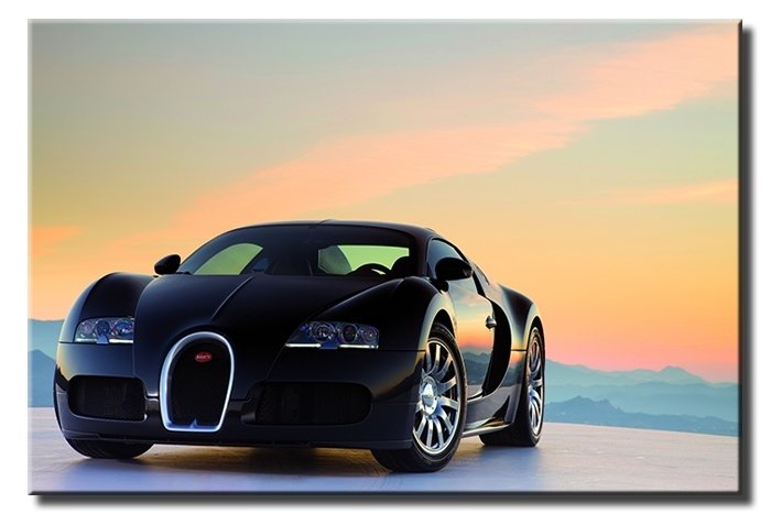 BUGATTI VEYRON 6 değişen ölçü ORİJİNAL KANVAS TABLO
