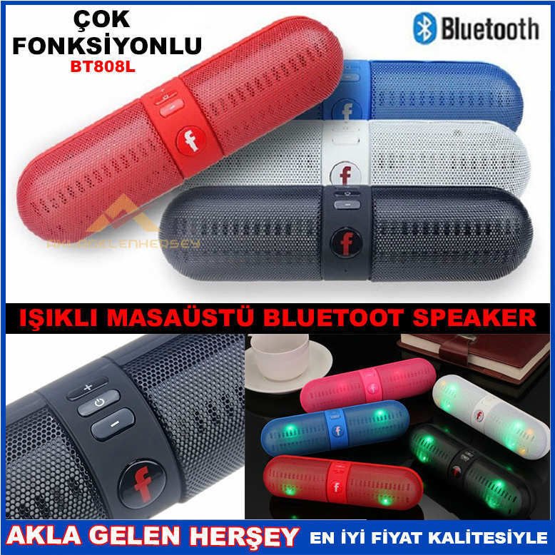 IŞIKLI TAŞINABİLİR BLUETOOT MASA ÜSTÜ SPEAKER
