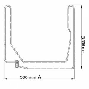 2000W Bulaşık Makinesi Rezistansı 220V 500x395mm Yerli Üretim Sağlam Ve Kaliteli Yapı