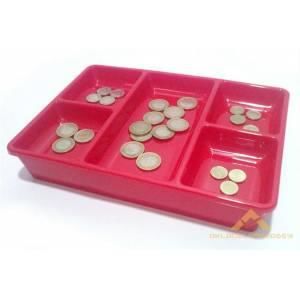 20x27cm 2 ÜNİTE 5+3 BÖLME ÇEKMECE İÇİ KAĞIT ve BOZUK PARA KUTUSU