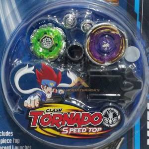 Clash Tornado Işıklı 2 Fırlatıcılı Stadyumlu 2 Farklı Model Beyblade Oyuncak Seti