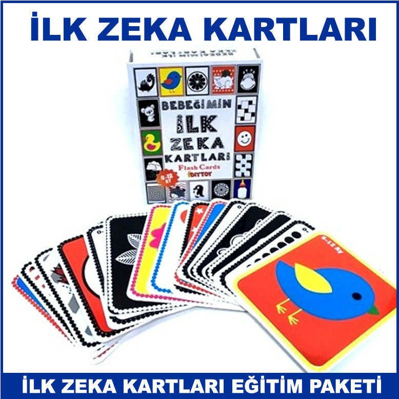 Bebeğimin İlk Zeka Kartları - Eğitici ve Zeka Gelitirici Bebek Kartları Orjinal Lisanslı Ürün