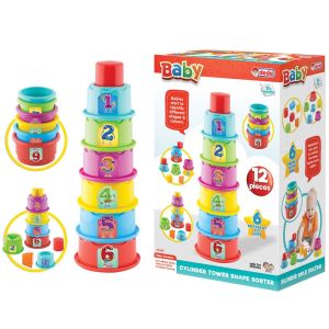 Silindir Kule Bultak Bebek Aktivite Oyun Seti