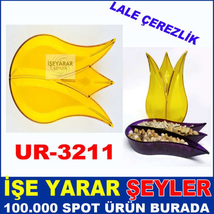 LALE MODEL 3 BÖLMELİ ŞEFFAF ÇEREZLİK KAHVALTILIK