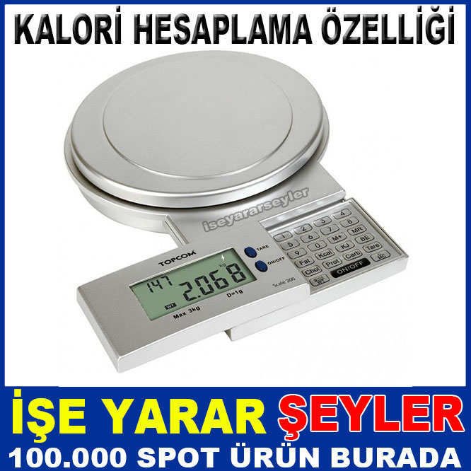 PROFESYONEL KALORİ ÖLÇER DİJİTAL MUTFAK TARTISI