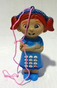 Farklı Sesler Çıkaran Bebek Şeklinde Eğlenceli Oyuncak Telefon