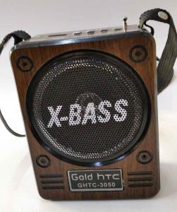 GOLD HTC GHTC 3050 XBASS Radyo Çalar. MP3 Çalar USB Girişli Şarj Kablolu Kulaklık Girişli .