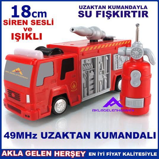 SU ATAN FISKIYE UZAKTAN KUMANDALI İTFAİYE ARACI
