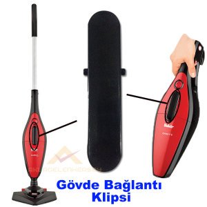 Fakir Darky Elektrikli Süpürge İçin Gövde Bağlantı Klipsi Orijinal Toz Haznesi Kilidi Mandalı
