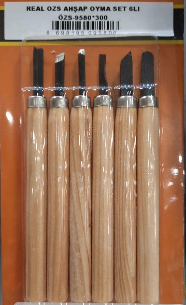 6 lı Ahşap Oyma ve Hobi Neşter Seti