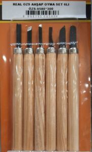 6 lı Ahşap Oyma ve Hobi Neşter Seti