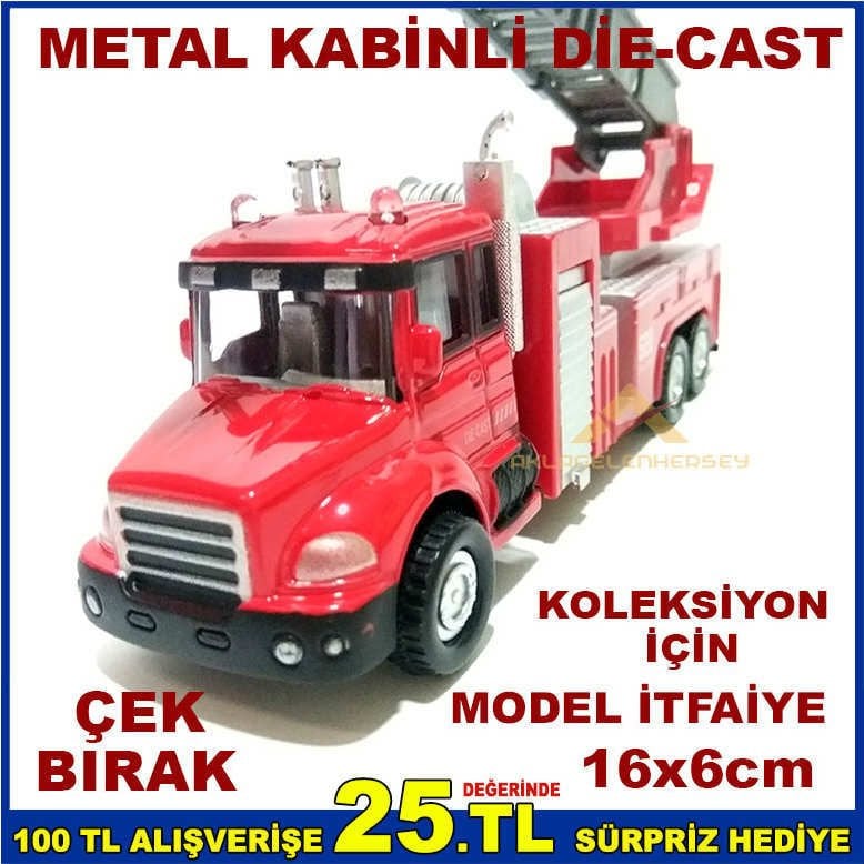 METALKABİN DEİCAST KOLEKSİYON İÇİN MODEL İTFAİYE