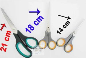 21 Cm Ergonomik Plastik Saplı Çelik Makas